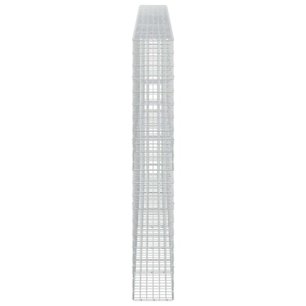 vidaXL Gabión s drôtom 5 mm a sieťou 5x10 cm 600x30x200 cm – Obrázok 4
