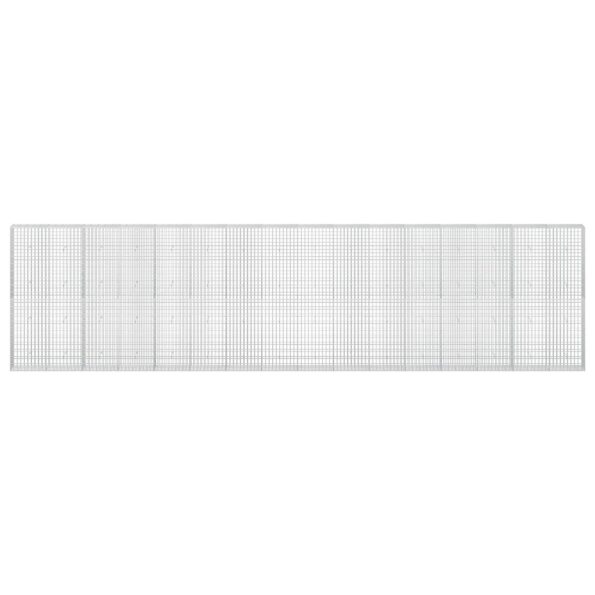vidaXL Gabión s drôtom 5 mm a sieťou 5x10 cm 800x30x200 cm – Obrázok 3