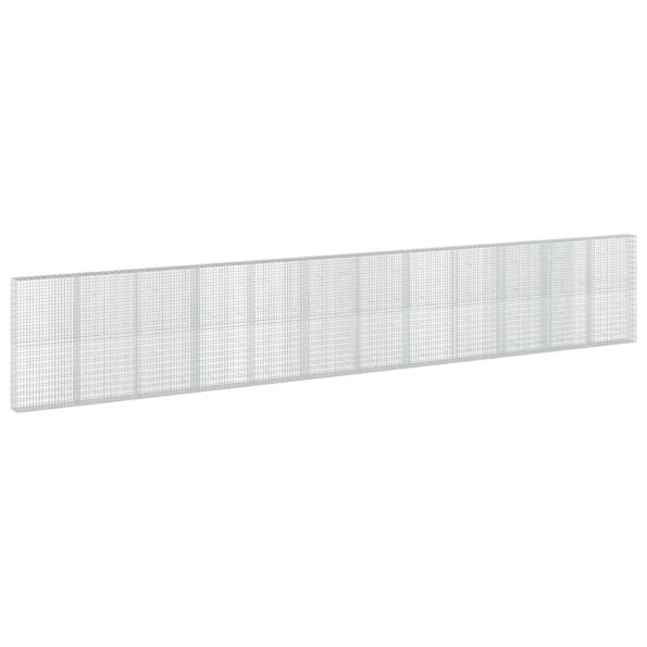 vidaXL Gabión s drôtom 5 mm a sieťou 5x10 cm 1200x30x200 cm – Obrázok 2
