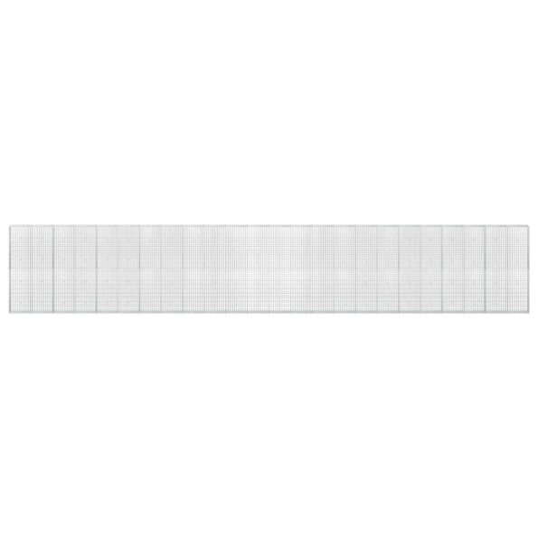 vidaXL Gabión s drôtom 5 mm a sieťou 5x10 cm 1200x30x200 cm – Obrázok 3