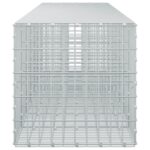 vidaXL Gabión s drôtom 5 mm a sieťou 5x10 cm 700x50x50 cm – Obrázok 4