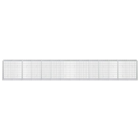 vidaXL Gabión s drôtom 5 mm a sieťou 5x10 cm 700x50x100 cm – Obrázok 3