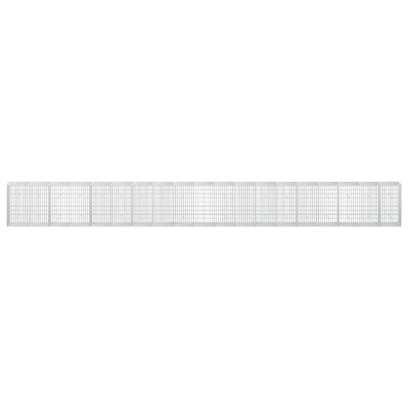 vidaXL Gabión s drôtom 5 mm a sieťou 5x10 cm 950x50x100 cm – Obrázok 3