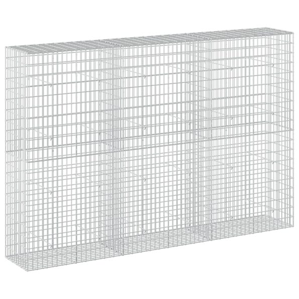 vidaXL Gabión s drôtom 5 mm a sieťou 5x10 cm 300x50x200 cm – Obrázok 2