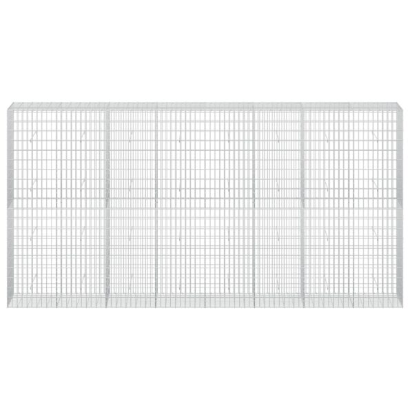 vidaXL Gabión s drôtom 5 mm a sieťou 5x10 cm 400x50x200 cm – Obrázok 3