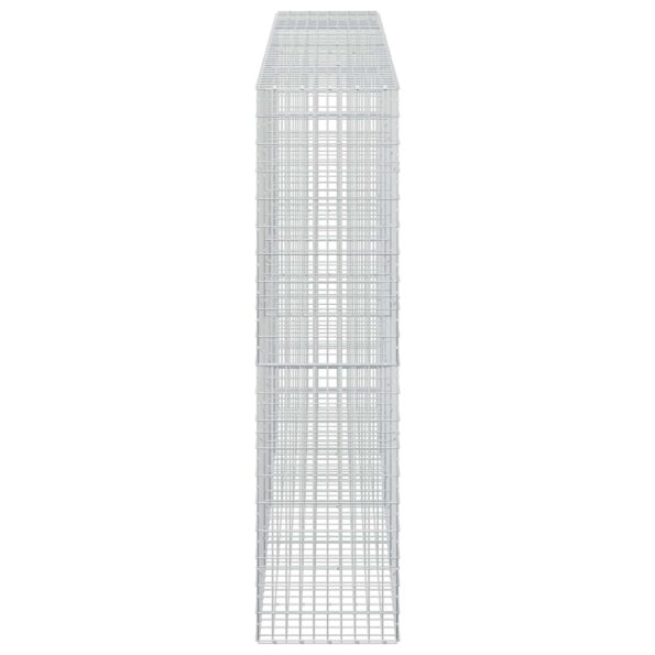 vidaXL Gabión s drôtom 5 mm a sieťou 5x10 cm 400x50x200 cm – Obrázok 4