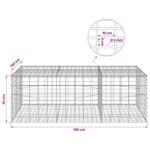 vidaXL Gabión s drôtom 5 mm a sieťou 5x10 cm 150x100x50 cm – Obrázok 6