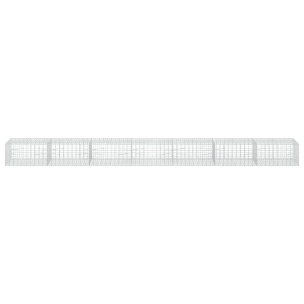 vidaXL Gabión s drôtom 5 mm a sieťou 5x10 cm 700x100x50 cm – Obrázok 3