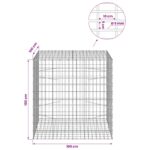 vidaXL Gabión s drôtom 5 mm a sieťou 5x10 cm 100x100x100 cm – Obrázok 6