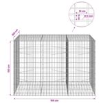 vidaXL Gabión s drôtom 5 mm a sieťou 5x10 cm 150x100x100 cm – Obrázok 6