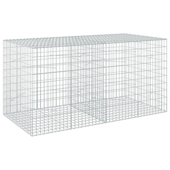vidaXL Gabión s drôtom 5 mm a sieťou 5x10 cm 200x100x100 cm – Obrázok 2