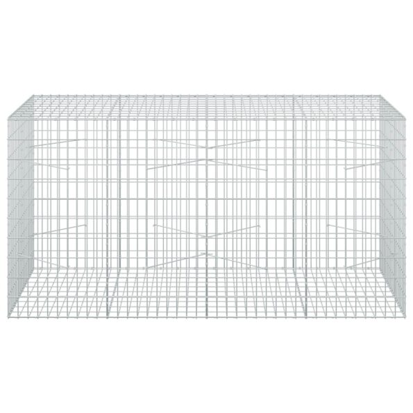 vidaXL Gabión s drôtom 5 mm a sieťou 5x10 cm 200x100x100 cm – Obrázok 3