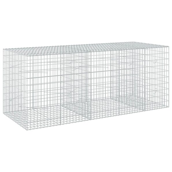 vidaXL Gabión s drôtom 5 mm a sieťou 5x10 cm 250x100x100 cm – Obrázok 2