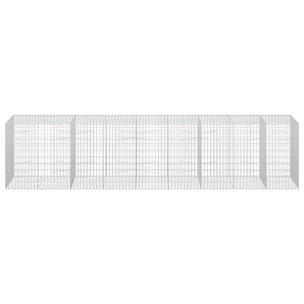 vidaXL Gabión s drôtom 5 mm a sieťou 5x10 cm 450x100x100 cm – Obrázok 3