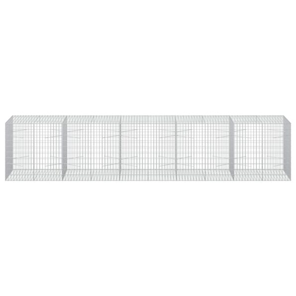 vidaXL Gabión s drôtom 5 mm a sieťou 5x10 cm 500x100x100 cm – Obrázok 3