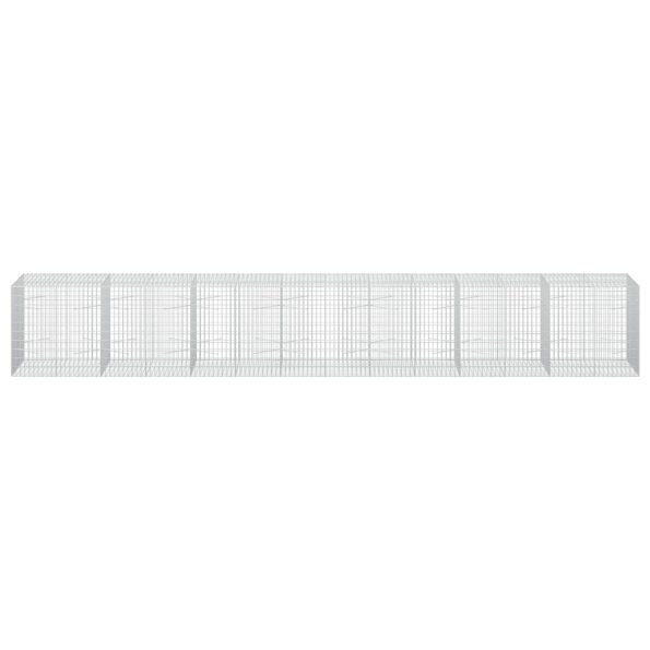 vidaXL Gabión s drôtom 5 mm a sieťou 5x10 cm 700x100x100 cm – Obrázok 3