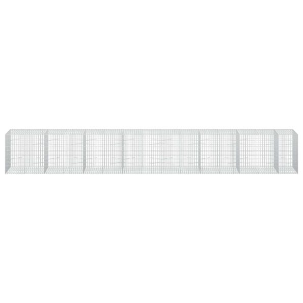 vidaXL Gabión s drôtom 5 mm a sieťou 5x10 cm 750x100x100 cm – Obrázok 3