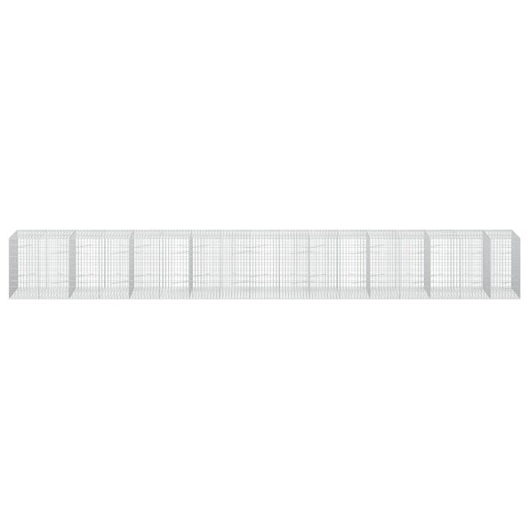 vidaXL Gabión s drôtom 5 mm a sieťou 5x10 cm 850x100x100 cm – Obrázok 3