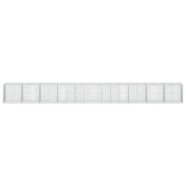 vidaXL Gabión s drôtom 5 mm a sieťou 5x10 cm 1000x100x100 cm – Obrázok 3