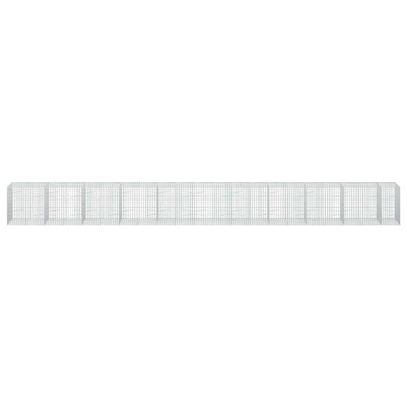 vidaXL Gabión s drôtom 5 mm a sieťou 5x10 cm 1050x100x100 cm – Obrázok 3