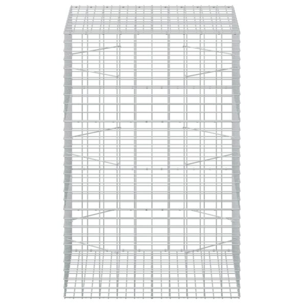 vidaXL Gabión s drôtom 5 mm a sieťou 5x10 cm 100x100x150 cm – Obrázok 3
