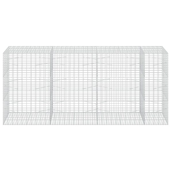 vidaXL Gabión s drôtom 5 mm a sieťou 5x10 cm 350x100x150 cm – Obrázok 3