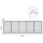 vidaXL Gabión s drôtom 5 mm a sieťou 5x10 cm 500x100x150 cm – Obrázok 6