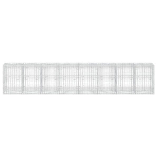 vidaXL Gabión s drôtom 5 mm a sieťou 5x10 cm 800x100x150 cm – Obrázok 3