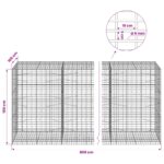 vidaXL Gabión s drôtom 5 mm a sieťou 5x10 cm 800x100x150 cm – Obrázok 6