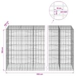 vidaXL Gabión s drôtom 5 mm a sieťou 5x10 cm 950x100x150 cm – Obrázok 6