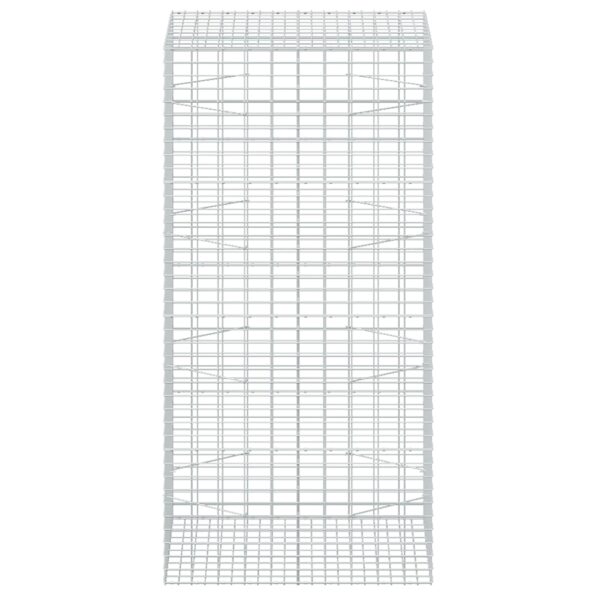 vidaXL Gabión s drôtom 5 mm a sieťou 5x10 cm 100x100x200 cm – Obrázok 3