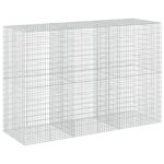 vidaXL Gabión s drôtom 5 mm a sieťou 5x10 cm 300x100x200 cm – Obrázok 2