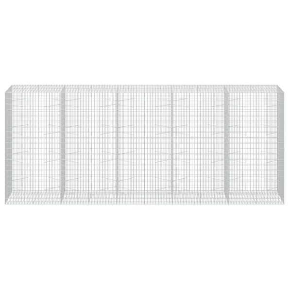 vidaXL Gabión s drôtom 5 mm a sieťou 5x10 cm 500x100x200 cm – Obrázok 3