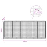 vidaXL Gabión s drôtom 5 mm a sieťou 5x10 cm 500x100x200 cm – Obrázok 6
