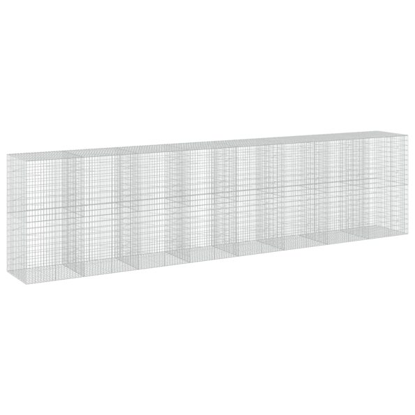 vidaXL Gabión s drôtom 5 mm a sieťou 5x10 cm 800x100x200 cm – Obrázok 2
