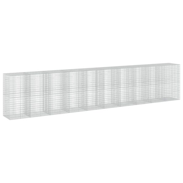 vidaXL Gabión s drôtom 5 mm a sieťou 5x10 cm 1000x100x200 cm – Obrázok 2