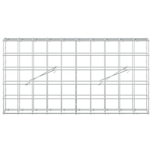 vidaXL Gabión s drôtom 5 mm a sieťou 10x10 cm 100x10x50 cm – Obrázok 3