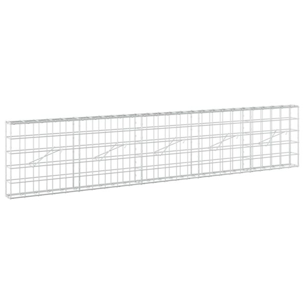 vidaXL Gabión s drôtom 5 mm a sieťou 10x10 cm 250x10x50 cm – Obrázok 2