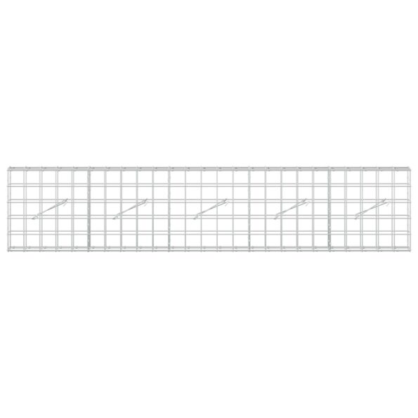 vidaXL Gabión s drôtom 5 mm a sieťou 10x10 cm 250x10x50 cm – Obrázok 3