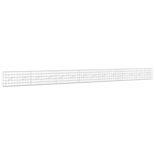 vidaXL Gabión s drôtom 5 mm a sieťou 10x10 cm 700x10x50 cm – Obrázok 2