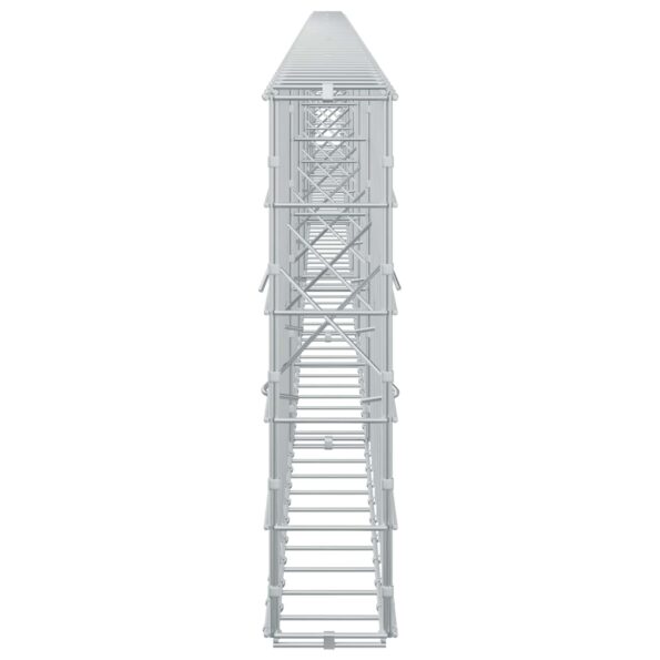 vidaXL Gabión s drôtom 5 mm a sieťou 10x10 cm 700x10x50 cm – Obrázok 4