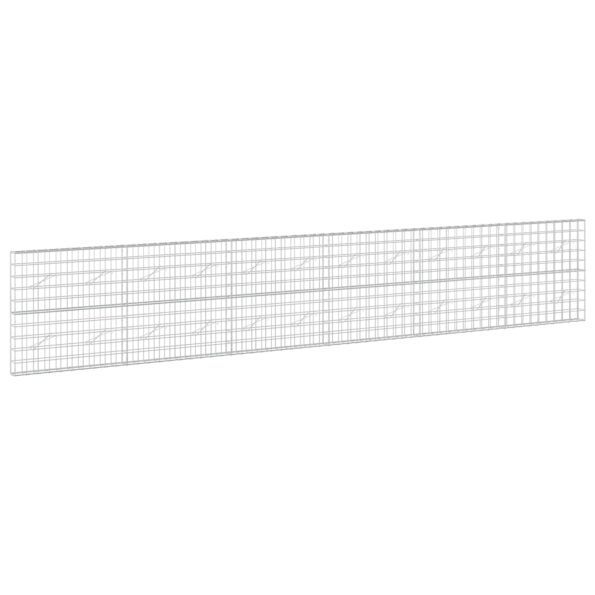 vidaXL Gabión s drôtom 5 mm a sieťou 10x10 cm 600x10x100 cm – Obrázok 2