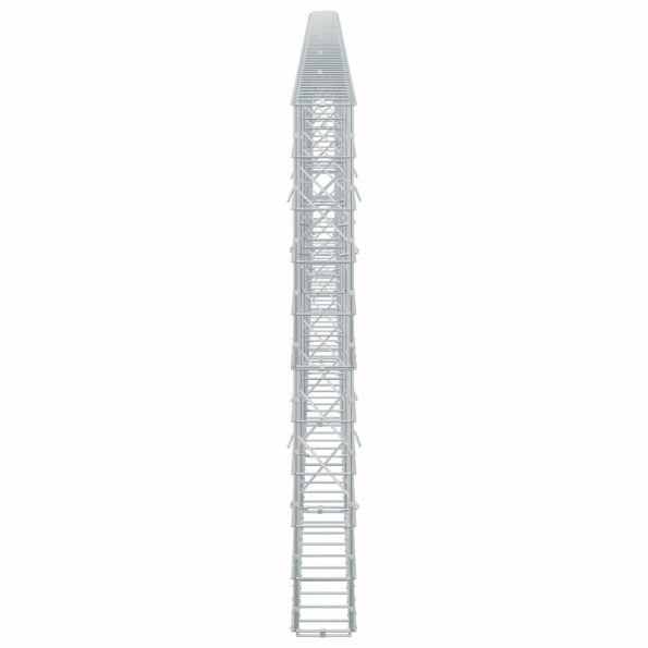 vidaXL Gabión s drôtom 5 mm a sieťou 10x10 cm 600x10x100 cm – Obrázok 4