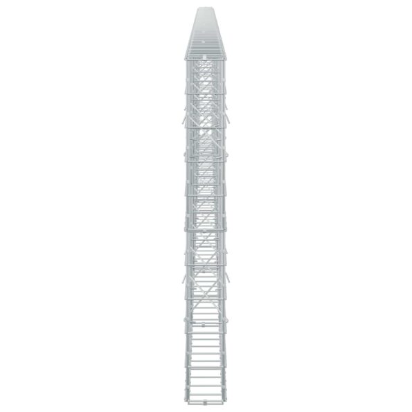vidaXL Gabión s drôtom 5 mm a sieťou 10x10 cm 750x10x100 cm – Obrázok 4