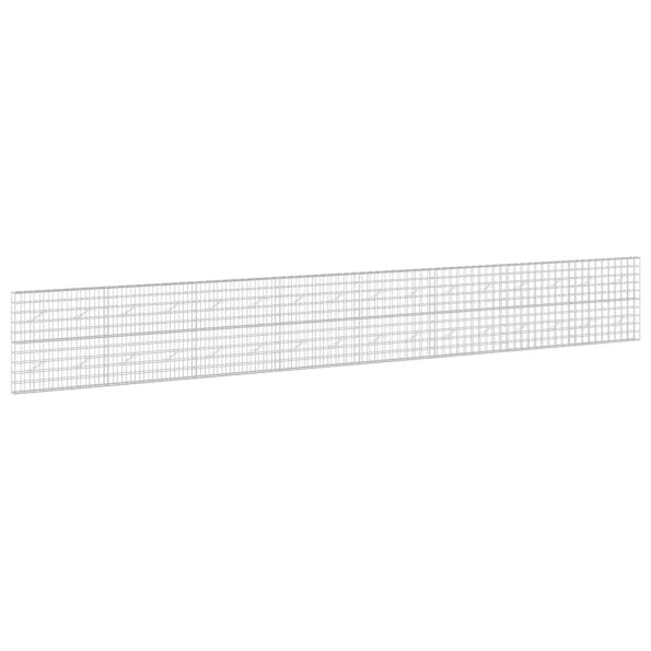 vidaXL Gabión s drôtom 5 mm a sieťou 10x10 cm 800x10x100 cm – Obrázok 2