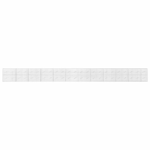 vidaXL Gabión s drôtom 5 mm a sieťou 10x10 cm 1150x10x100 cm – Obrázok 3