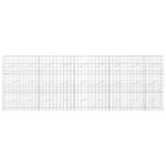 vidaXL Gabión s drôtom 5 mm a sieťou 10x10 cm 450x10x150 cm – Obrázok 3