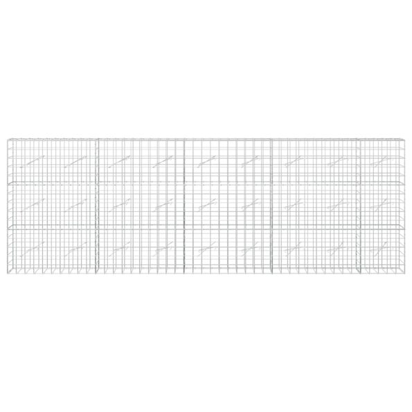 vidaXL Gabión s drôtom 5 mm a sieťou 10x10 cm 450x10x150 cm – Obrázok 3