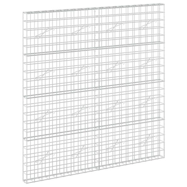 vidaXL Gabión s drôtom 5 mm a sieťou 10x10 cm 200x10x200 cm – Obrázok 2