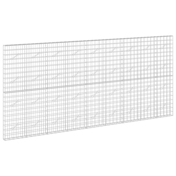 vidaXL Gabión s drôtom 5 mm a sieťou 10x10 cm 450x10x200 cm – Obrázok 2